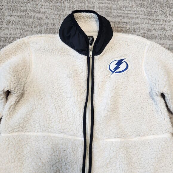 NHL Tampa Bay Lightning youth faux sherpa jacket size L - Picture 5 of 12